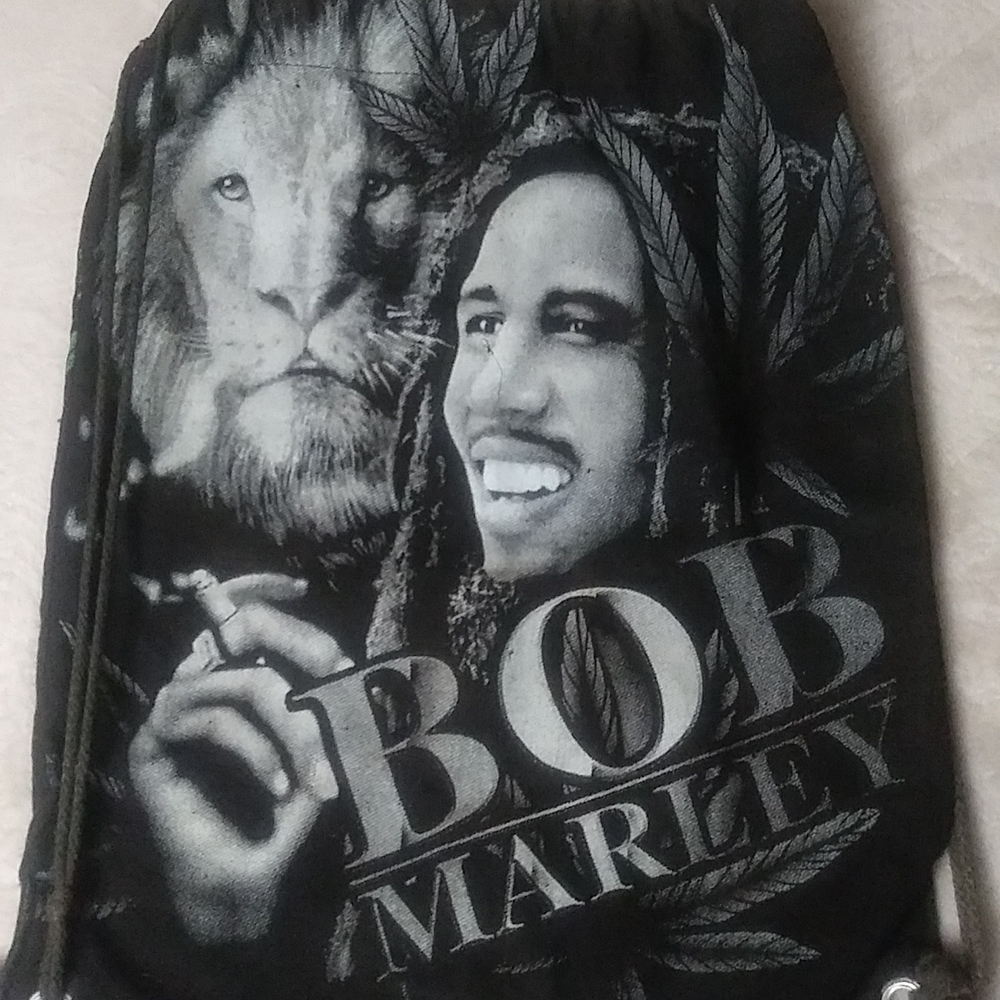 Bob Marley Jean Drawstring Backpack - image 2
